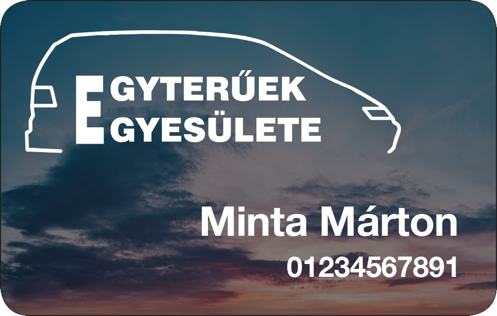 Egyterűek Egyesülete előlap