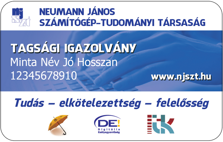 Neumann János Számítógép-tudományi Társaság előlap